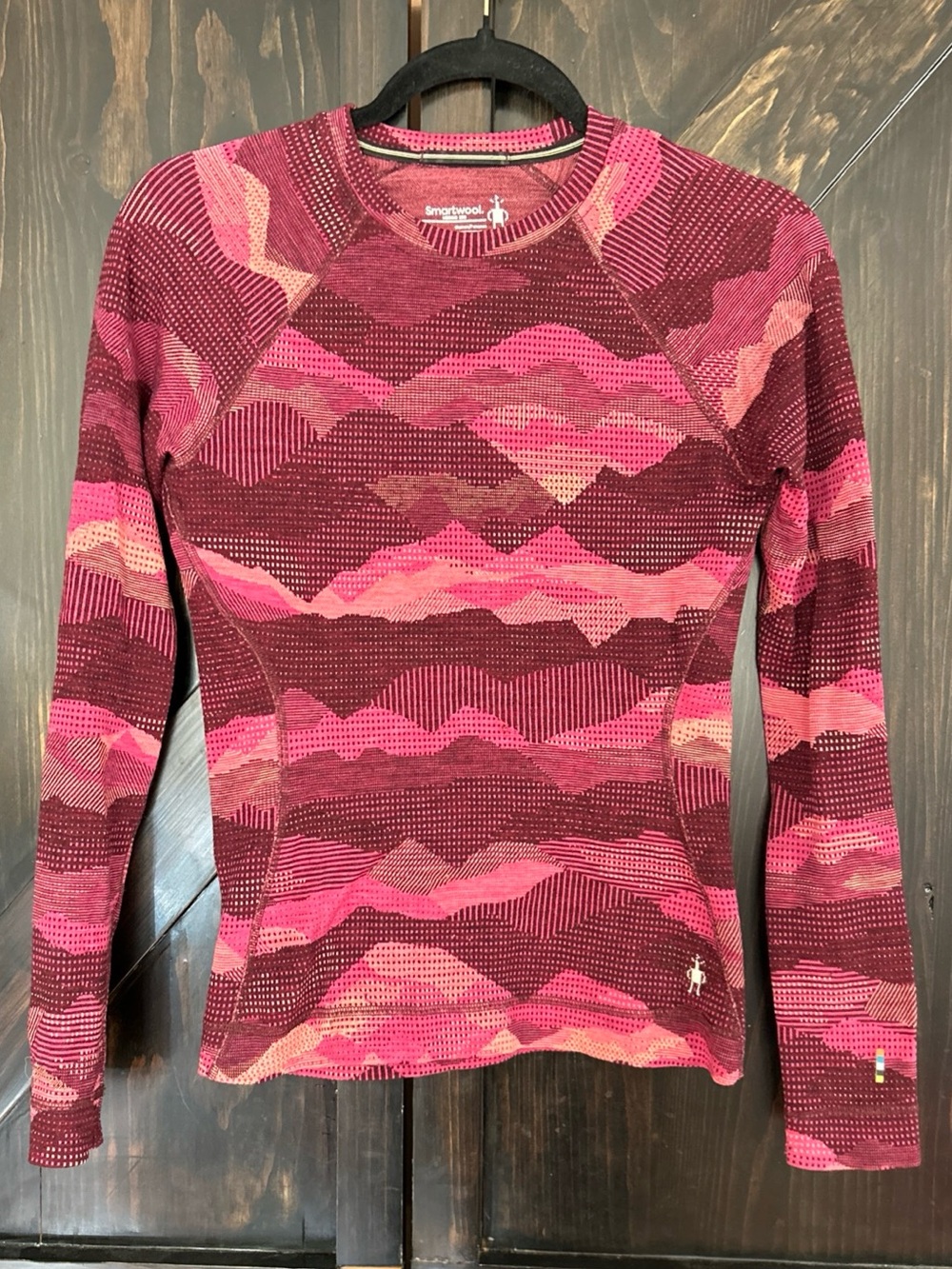 Smartwool Merino 250 Classic Thermal Base Layer-Festive Fuchsia Mountain Sz. S